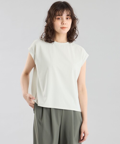 MACKINTOSH PHILOSOPHY(マッキントッシュ フィロソフィー)の「GREY LABEL テックジャージードルマンT(Tシャツ/カットソー・レディース・ピンク系その他2/イエロー/ホワイト系その他/チャコールグレー・2)」の2枚目の写真