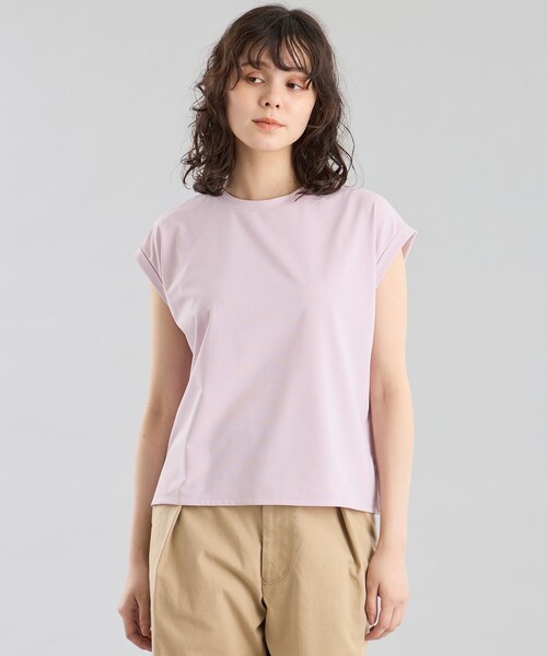 MACKINTOSH PHILOSOPHY(マッキントッシュ フィロソフィー)の「GREY LABEL テックジャージードルマンT(Tシャツ/カットソー・レディース・ピンク系その他2/イエロー/ホワイト系その他/チャコールグレー・2)」の4枚目の写真