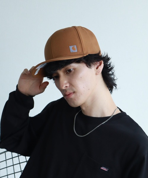 Carhartt（カーハート）の「【carhartt/カーハート】FIRM DUCK FLAT BRIM CAP/フラットブリムキャップ ダック生地（キャップ・メンズ・ブラック/ブラウン・FREE）」の10枚目の写真