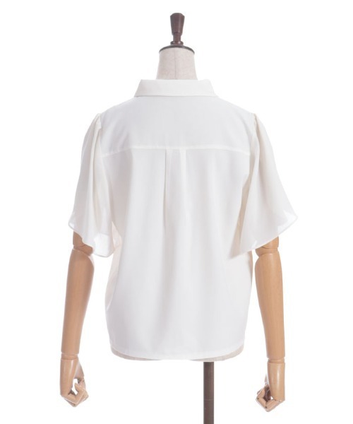 axes femme（アクシーズファム）の「ステラ刺繍ブラウス（シャツ/ブラウス・レディース・ブラック/サックスブルー/キナリ・FREE）」の4枚目の写真