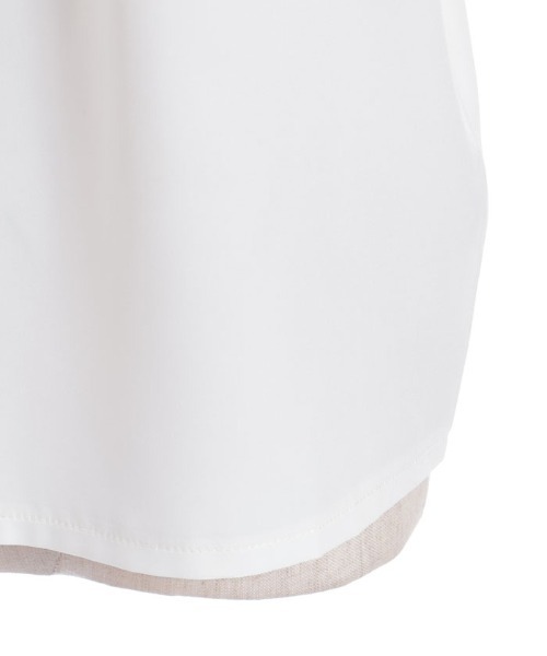 axes femme（アクシーズファム）の「ステラ刺繍ブラウス（シャツ/ブラウス・レディース・ブラック/サックスブルー/キナリ・FREE）」の6枚目の写真