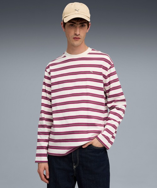 PUMA(プーマ)の「PUMA プーマ メンズ MMQ 長袖 Tシャツ(Tシャツ/カットソー・メンズ・レッド系その他/ブルー・MEDIUM/SMALL/X-LARGE/LARGE/X-SMALL)」の2枚目の写真