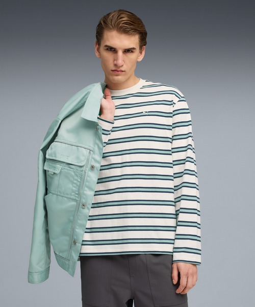 PUMA(プーマ)の「PUMA プーマ メンズ MMQ 長袖 Tシャツ(Tシャツ/カットソー・メンズ・レッド系その他/ブルー・MEDIUM/SMALL/X-LARGE/LARGE/X-SMALL)」の1枚目の写真