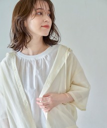 studio CLIP | シアーフードシャツ(シャツ/ブラウス)
