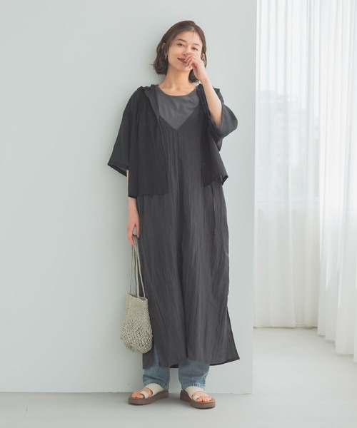 studio CLIP(スタディオクリップ)の「シアーフードシャツ(シャツ/ブラウス・レディース・ライトグレー/ブラック/アイボリー・FREE)」の17枚目の写真