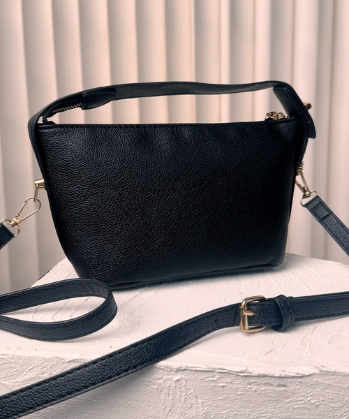 folka(フォルカ)の「7B44 2WAY リラインミニショルダーバッグ PUレザー(ハンドバッグ・レディース・ホワイト/ブラック・ONESIZE)」の10枚目の写真