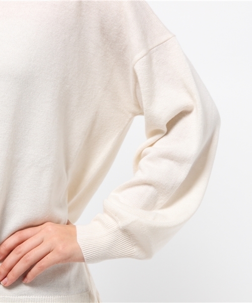 DouDou（ドゥドゥ）の「【DouDou】Vネックゆるニットプルオーバー（ニット/セーター・レディース・ライトブルー/イエロー/グレー/ホワイト・FREE）」の13枚目の写真