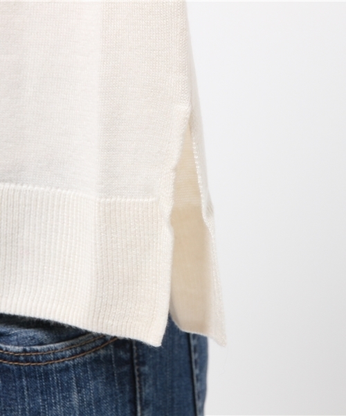 DouDou（ドゥドゥ）の「【DouDou】Vネックゆるニットプルオーバー（ニット/セーター・レディース・ライトブルー/イエロー/グレー/ホワイト・FREE）」の14枚目の写真