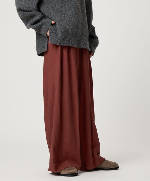 CITEN（シテン）の「＜CITEN＞3タックリラックスイージーパンツ（その他パンツ・レディース・ブラック/ワイン/マスタード・M/S）」の6枚目の写真