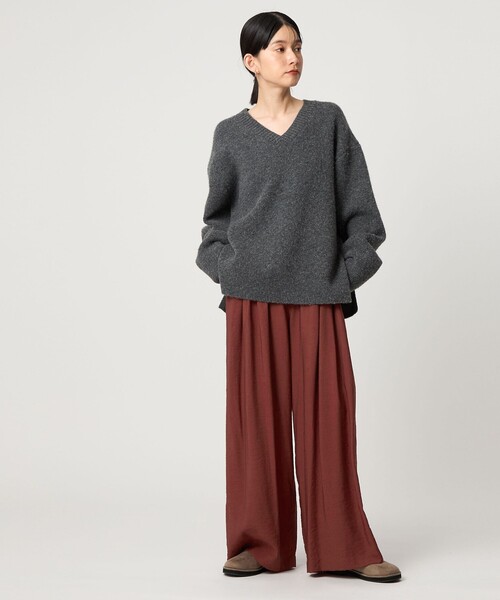 CITEN（シテン）の「＜CITEN＞3タックリラックスイージーパンツ（その他パンツ・レディース・ブラック/ワイン/マスタード・M/S）」の17枚目の写真