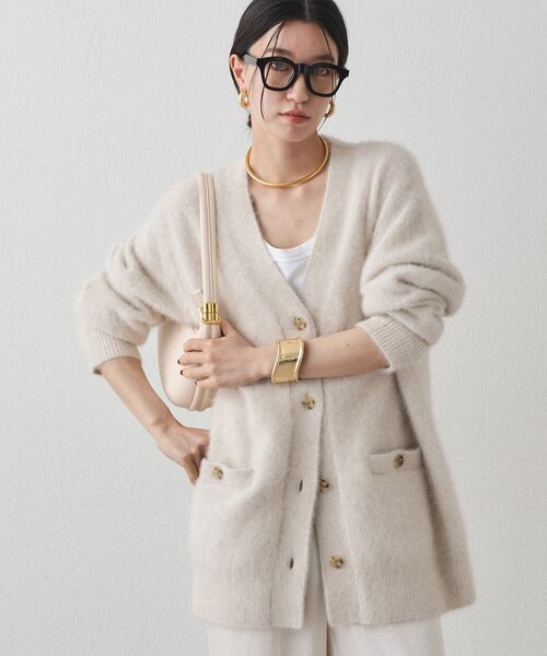 FURカシミヤニットカーデ（ニット/セーター）｜LOUNGEDRESS（ラウンジ