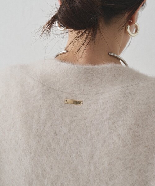 LOUNGEDRESS(ラウンジドレス)の「FURカシミヤニットカーデ(ニット/セーター・レディース・ネイビー/グレー/アイボリー・FREE)」の15枚目の写真