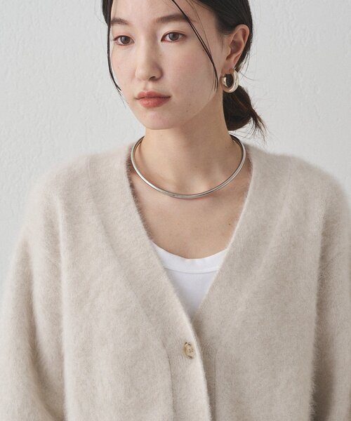 LOUNGEDRESS(ラウンジドレス)の「FURカシミヤニットカーデ(ニット/セーター・レディース・ネイビー/グレー/アイボリー・FREE)」の16枚目の写真