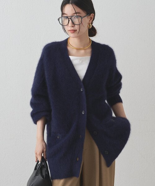 FURカシミヤニットカーデ（ニット/セーター）｜LOUNGEDRESS（ラウンジ