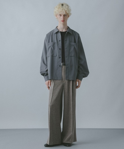 HARE(ハレ)の「【WOOL100% MADE IN JAPAN】PREMIUMウールカットソー(HARE)(Tシャツ/カットソー・メンズ・ブラック/グレー/ベージュ・MEDIUM/SMALL)」の21枚目の写真