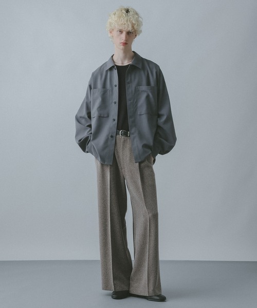 HARE(ハレ)の「【WOOL100% MADE IN JAPAN】PREMIUMウールカットソー(HARE)(Tシャツ/カットソー・メンズ・ブラック/グレー/ベージュ・MEDIUM/SMALL)」の22枚目の写真