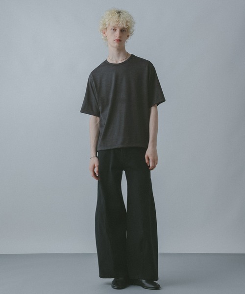 HARE(ハレ)の「【WOOL100% MADE IN JAPAN】PREMIUMウールカットソー(HARE)(Tシャツ/カットソー・メンズ・ブラック/グレー/ベージュ・MEDIUM/SMALL)」の14枚目の写真