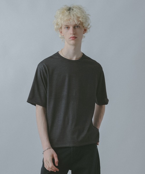 HARE(ハレ)の「【WOOL100% MADE IN JAPAN】PREMIUMウールカットソー(HARE)(Tシャツ/カットソー・メンズ・ブラック/グレー/ベージュ・MEDIUM/SMALL)」の19枚目の写真