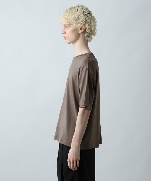 HARE(ハレ)の「【WOOL100% MADE IN JAPAN】PREMIUMウールカットソー(HARE)(Tシャツ/カットソー・メンズ・ブラック/グレー/ベージュ・MEDIUM/SMALL)」の10枚目の写真