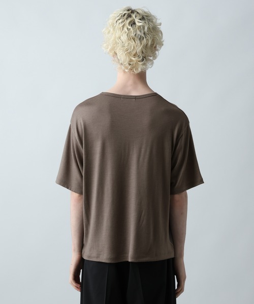 HARE(ハレ)の「【WOOL100% MADE IN JAPAN】PREMIUMウールカットソー(HARE)(Tシャツ/カットソー・メンズ・ブラック/グレー/ベージュ・MEDIUM/SMALL)」の11枚目の写真