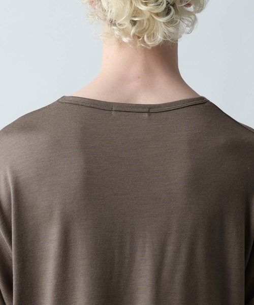 HARE(ハレ)の「【WOOL100% MADE IN JAPAN】PREMIUMウールカットソー(HARE)(Tシャツ/カットソー・メンズ・ブラック/グレー/ベージュ・MEDIUM/SMALL)」の12枚目の写真