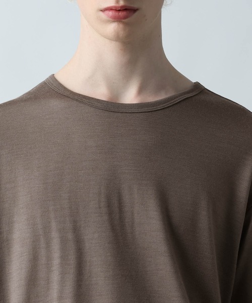 HARE(ハレ)の「【WOOL100% MADE IN JAPAN】PREMIUMウールカットソー(HARE)(Tシャツ/カットソー・メンズ・ブラック/グレー/ベージュ・MEDIUM/SMALL)」の13枚目の写真