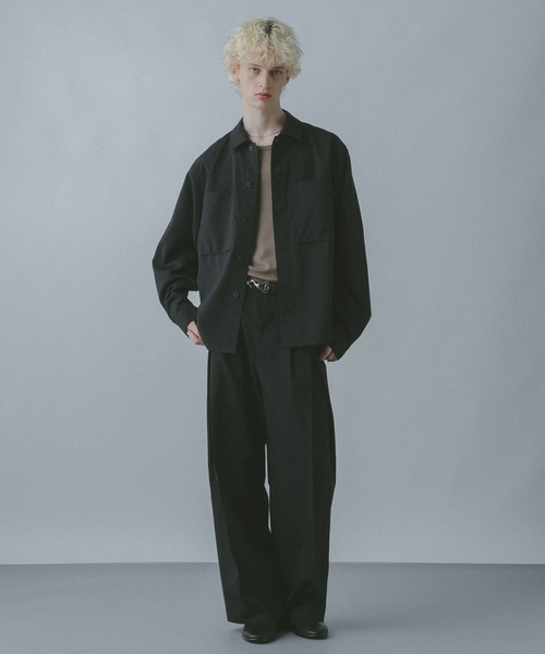 HARE(ハレ)の「【WOOL100% MADE IN JAPAN】PREMIUMウールカットソー(HARE)(Tシャツ/カットソー・メンズ・ブラック/グレー/ベージュ・MEDIUM/SMALL)」の16枚目の写真