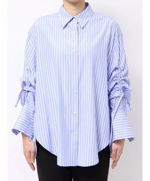 OUNNOUN（オウンノウン）の「【OUNNOUN】ドロストスリーブシャツ（シャツ/ブラウス・レディース・アイボリー/ブルー/ライトグレー・FREE）」の17枚目の写真