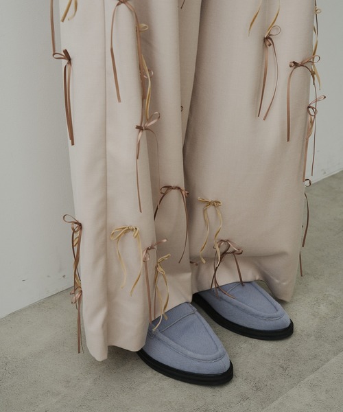 LA BELLE ETUDE（ラベルエチュード）の「many ribbon pants（スラックス・レディース・ブラウン/アイボリー/ブラック・0/1）」の17枚目の写真