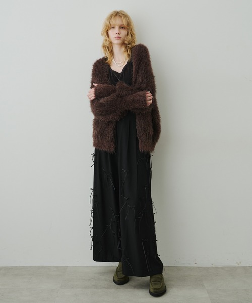 LA BELLE ETUDE（ラベルエチュード）の「many ribbon pants（スラックス・レディース・ブラウン/アイボリー/ブラック・0/1）」の12枚目の写真