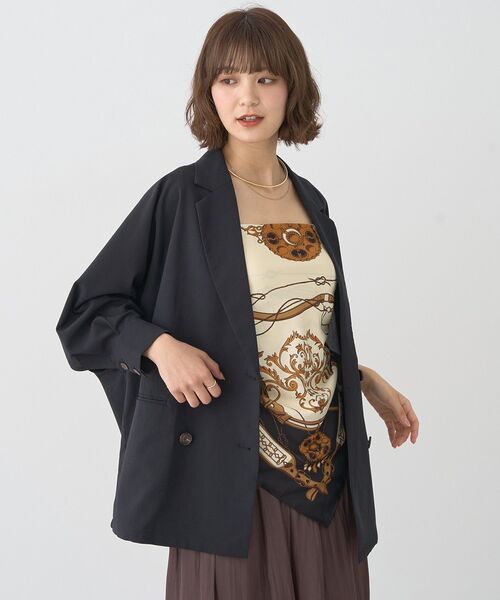 earth music&ecology(アースミュージックアンドエコロジー)の「【2025AW】シアードルマンジャケット(ブルゾン・レディース・ブラウン/ブラック・FREE)」の9枚目の写真