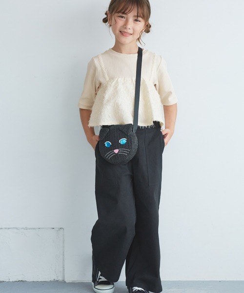 ROPE' PICNIC（ロペピクニック）の「【KIDS/キッズ】ビスチェドッキングカットソー（Tシャツ/カットソー・キッズ・ブラック/キナリ・S/M/L）」の10枚目の写真