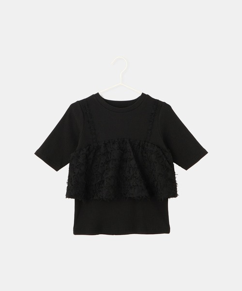 ROPE' PICNIC（ロペピクニック）の「【KIDS/キッズ】ビスチェドッキングカットソー（Tシャツ/カットソー・キッズ・ブラック/キナリ・S/M/L）」の14枚目の写真