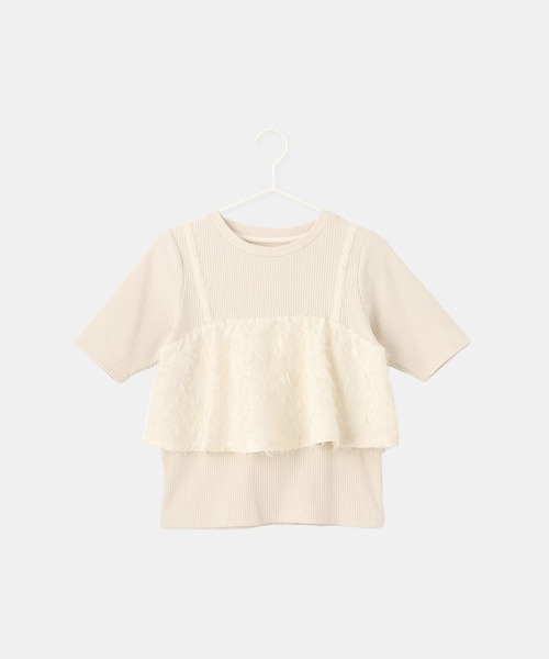 ROPE' PICNIC（ロペピクニック）の「【KIDS/キッズ】ビスチェドッキングカットソー（Tシャツ/カットソー・キッズ・ブラック/キナリ・S/M/L）」の21枚目の写真