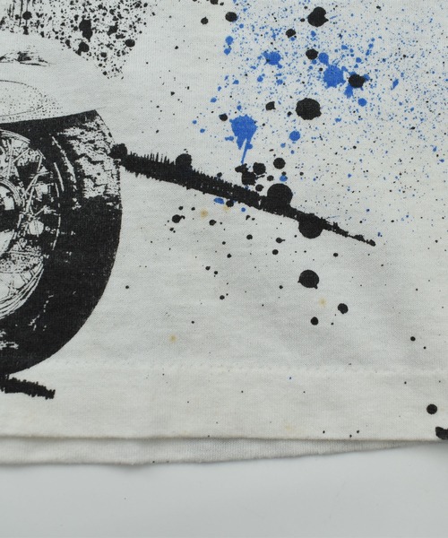 VINTAGE(ヴィンテージ)の「【USED】90’s SCREEN STARS “Wolf&Bike” アニマル Tシャツ(Tシャツ/カットソー・メンズ・ホワイト・X-LARGE)」の5枚目の写真