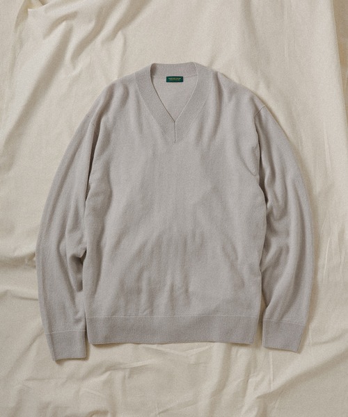 【WILD LIFE TAILOR】CASHMERE MIX V NECK PO