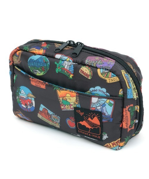 チチカカ（チチカカ）の「トラベルポーチ（ポーチ・レディース・ダークグリーン/ブラック・FREE）」の6枚目の写真