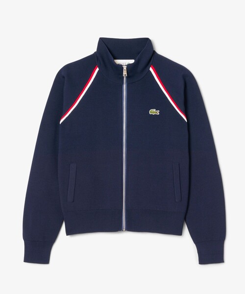 LACOSTE(ラコステ)の「ダブルフェイスジャージトラックジャケット(ジャージ・レディース・ネイビー・40/38/36/34)」の6枚目の写真