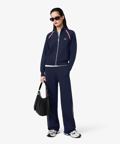 LACOSTE(ラコステ)の「ダブルフェイスジャージトラックジャケット(ジャージ・レディース・ネイビー・40/38/36/34)」の3枚目の写真