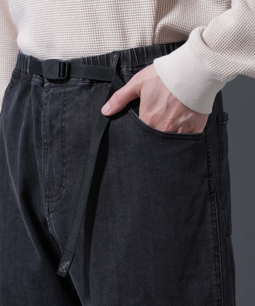 Gramicci（グラミチ）の「Gramicci/別注 CARGO DENIM PANT（デニムパンツ・メンズ・ブラック/インディゴブルー・S/M/L）」の20枚目の写真