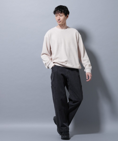 Gramicci（グラミチ）の「Gramicci/別注 CARGO DENIM PANT（デニムパンツ・メンズ・ブラック/インディゴブルー・S/M/L）」の14枚目の写真