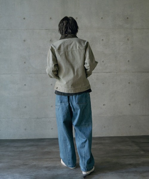 RATTLE TRAP(ラトルトラップ)の「12ozコットンダックデトロイトジャケット(ブルゾン・メンズ・カーキ/ブラック/キャメル・M/L)」の14枚目の写真