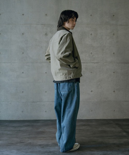 RATTLE TRAP(ラトルトラップ)の「12ozコットンダックデトロイトジャケット(ブルゾン・メンズ・カーキ/ブラック/キャメル・M/L)」の15枚目の写真