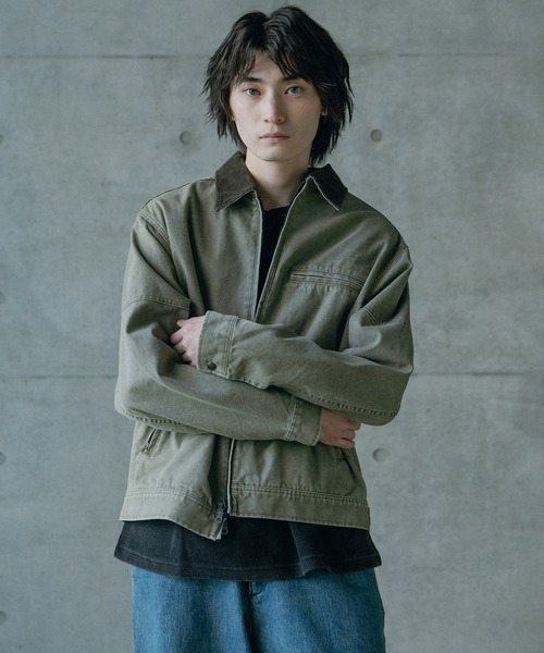 RATTLE TRAP(ラトルトラップ)の「12ozコットンダックデトロイトジャケット(ブルゾン・メンズ・カーキ/ブラック/キャメル・M/L)」の16枚目の写真