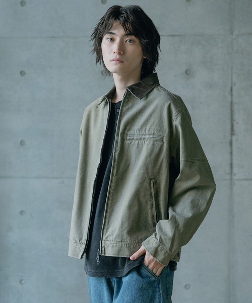 RATTLE TRAP(ラトルトラップ)の「12ozコットンダックデトロイトジャケット(ブルゾン・メンズ・カーキ/ブラック/キャメル・M/L)」の18枚目の写真