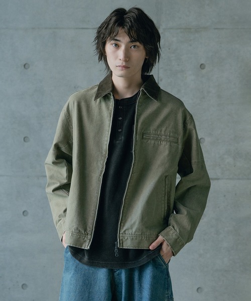 RATTLE TRAP(ラトルトラップ)の「12ozコットンダックデトロイトジャケット(ブルゾン・メンズ・カーキ/ブラック/キャメル・M/L)」の19枚目の写真