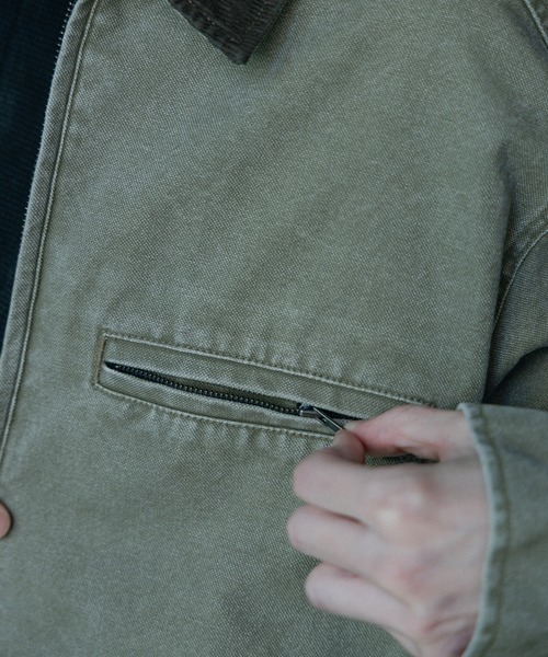 RATTLE TRAP(ラトルトラップ)の「12ozコットンダックデトロイトジャケット(ブルゾン・メンズ・カーキ/ブラック/キャメル・M/L)」の21枚目の写真