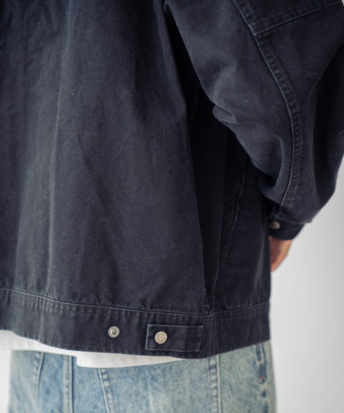 RATTLE TRAP(ラトルトラップ)の「12ozコットンダックデトロイトジャケット(ブルゾン・メンズ・カーキ/ブラック/キャメル・M/L)」の11枚目の写真