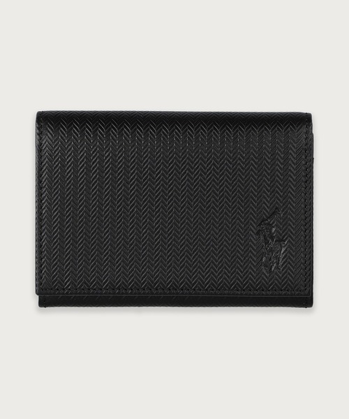 エンボスレザー カードケース（名刺入れ）｜POLO RALPH LAUREN（ポロ