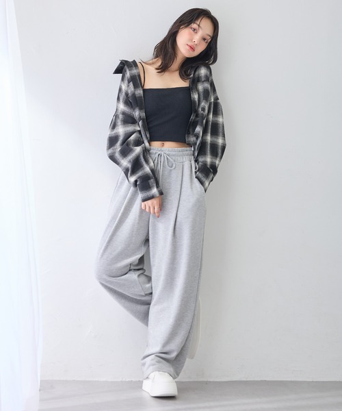 INGNI(イング)の「【WEB限定】チェックショートシャツ(シャツ/ブラウス・レディース・ワイン系8/ブラック系/ホワイト系その他7/ブラウン系その他2・M)」の20枚目の写真